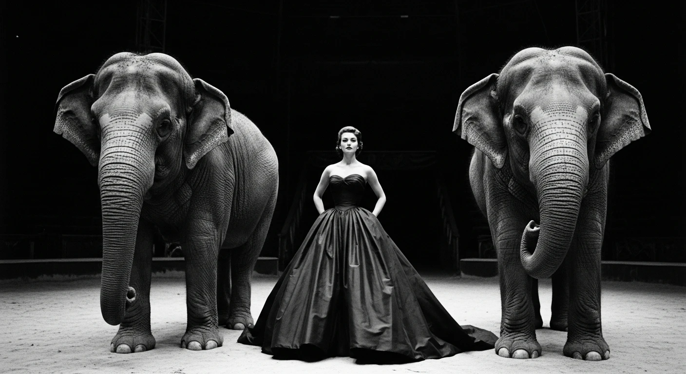 Richard Avedon — Dovima et les éléphants, 1955 : quand le portrait photo devient légende