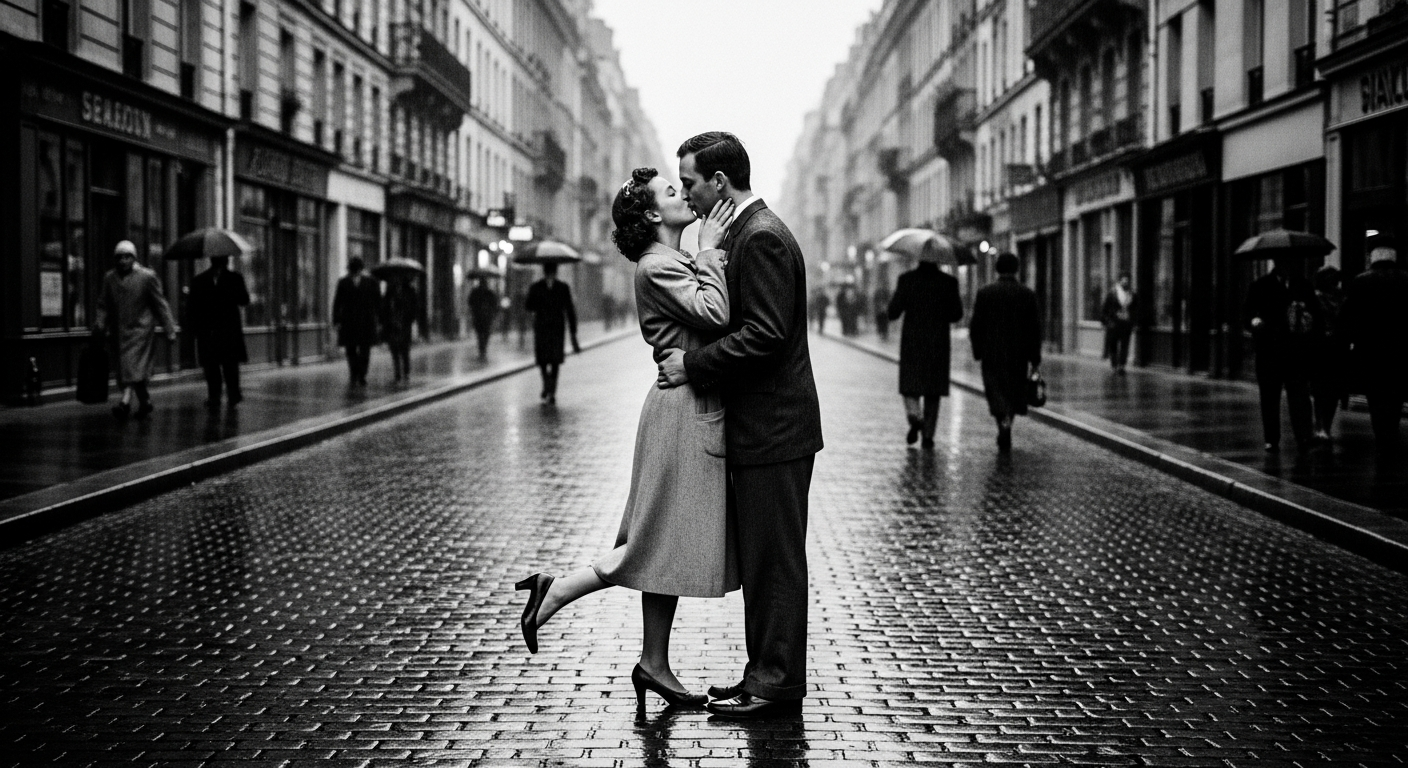 Robert Doisneau — Le Baiser de l'Hôtel de Ville, 1950